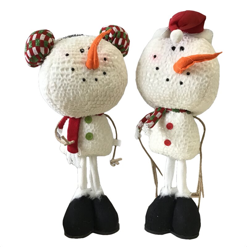 tall plush standing snowman